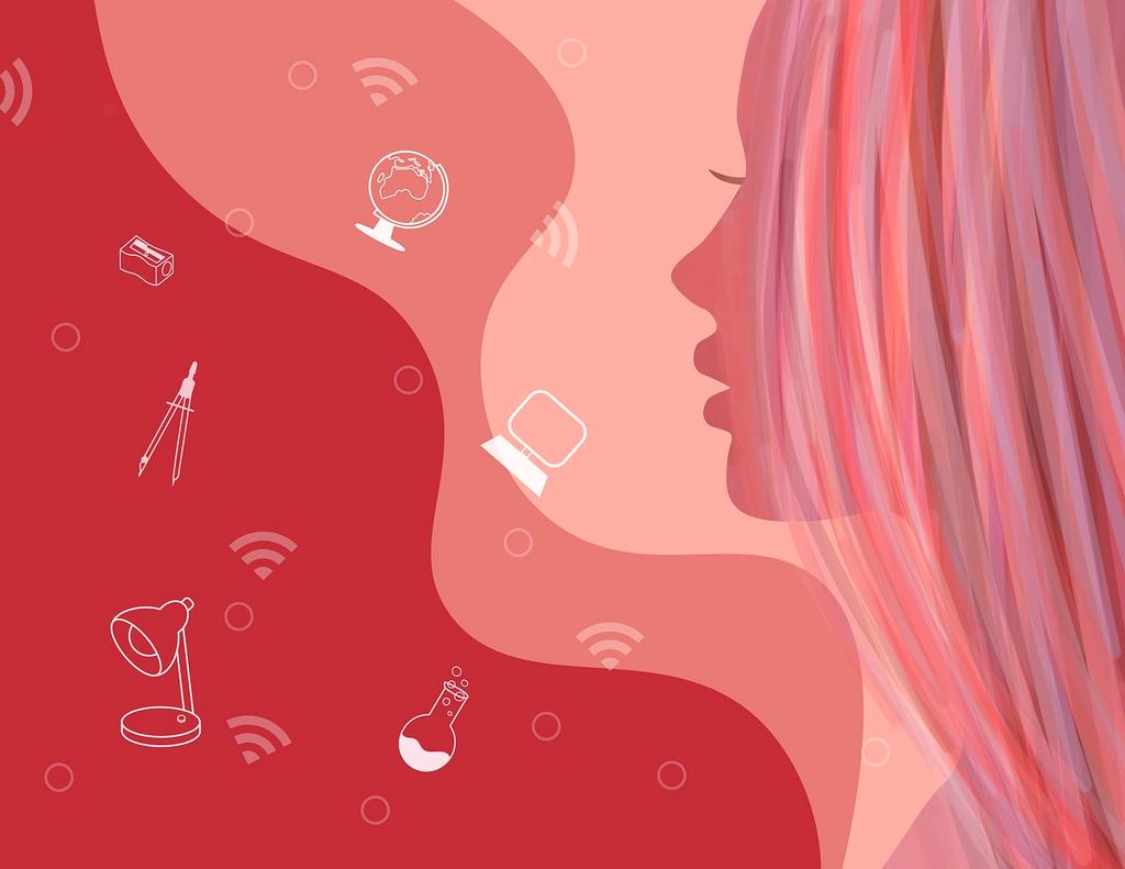 Neural network visualization showing interconnected learning nodes